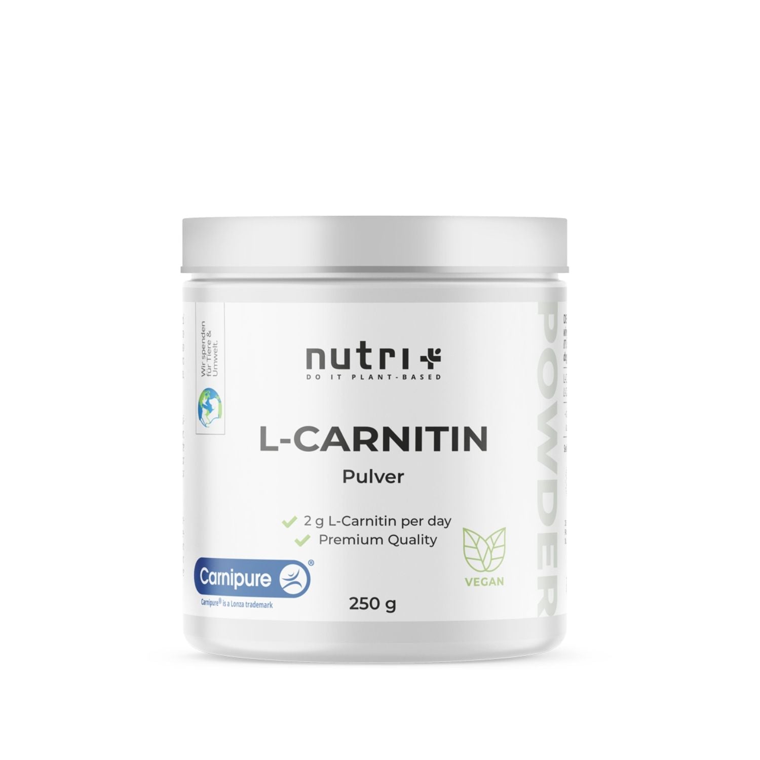 Nutri+ - L-Carnitin Pulver (Carnipure®) - 250g