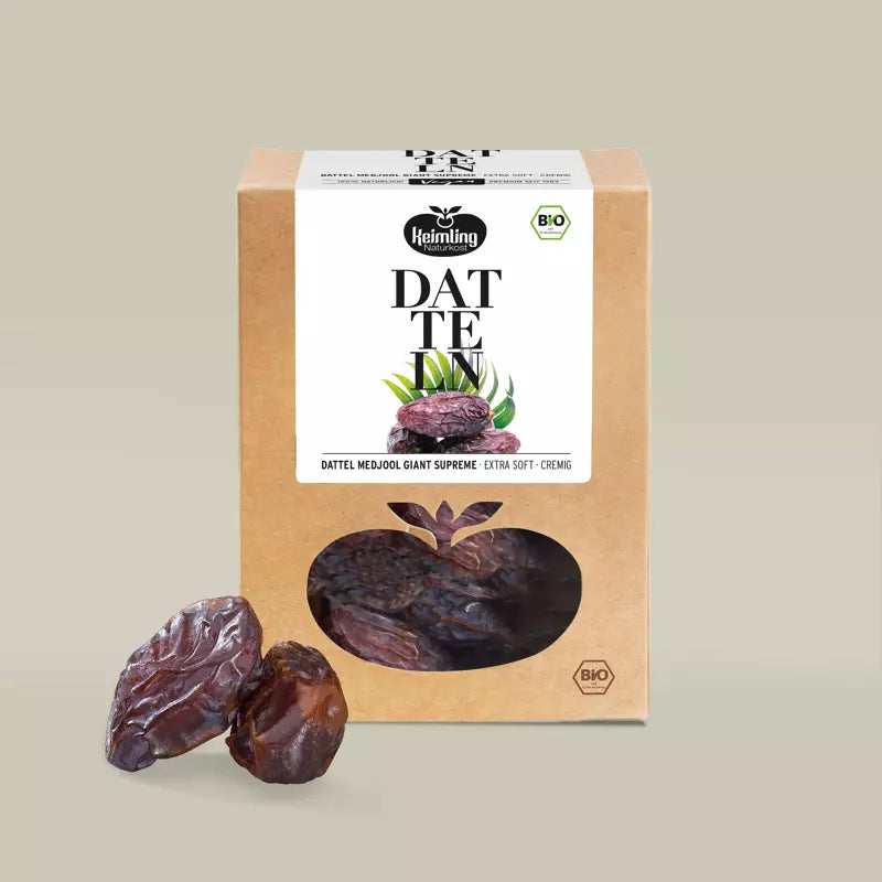 Keimling Naturkost (Bio) Datteln Medjool Giant 500 g (Karton mit 6 Stück)