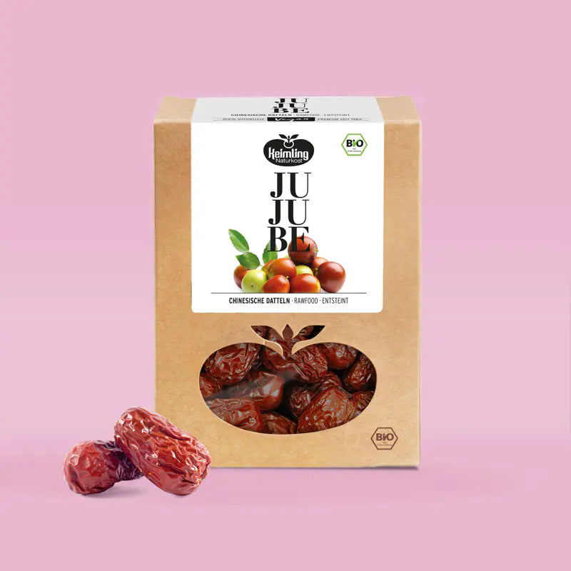 Keimling Naturkost (Bio) Jujube Datteln entsteint 100 g (Karton mit 6 Stück)