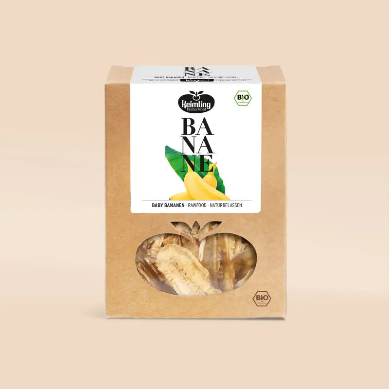 Keimling Naturkost (Bio) Baby Bananen 100g (Karton mit 6 Stück)