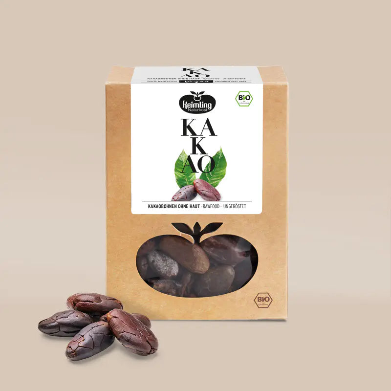 Keimling Naturkost (Bio) Enthäutete Kakaobohnen (Karton mit 6 Stück)
