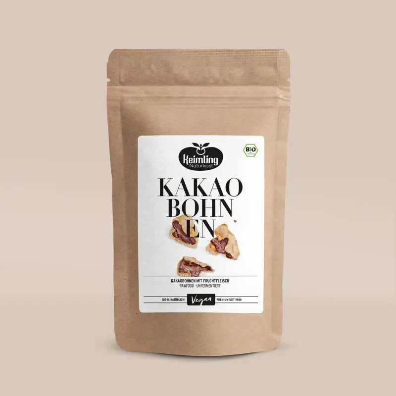 Keimling Naturkost (Bio) Kakaobohnen mit Fruchtfleisch 400 g (Karton mit 6 Stück)