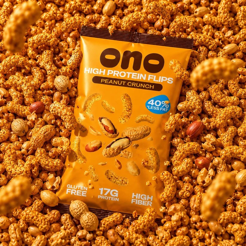 ONO Nutrition - Protein Flips Peanut Crunch 50g (Karton mit 8 Stück)