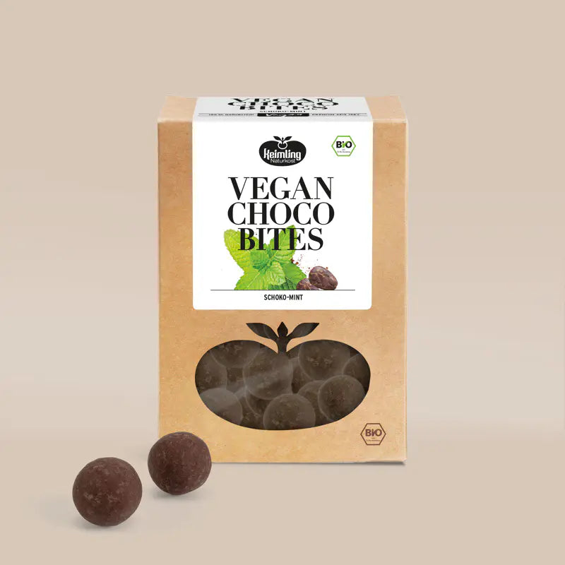 Keimling Naturkost (Bio) Vegan Choco Bites 100g (Karton mit 6 Stück)