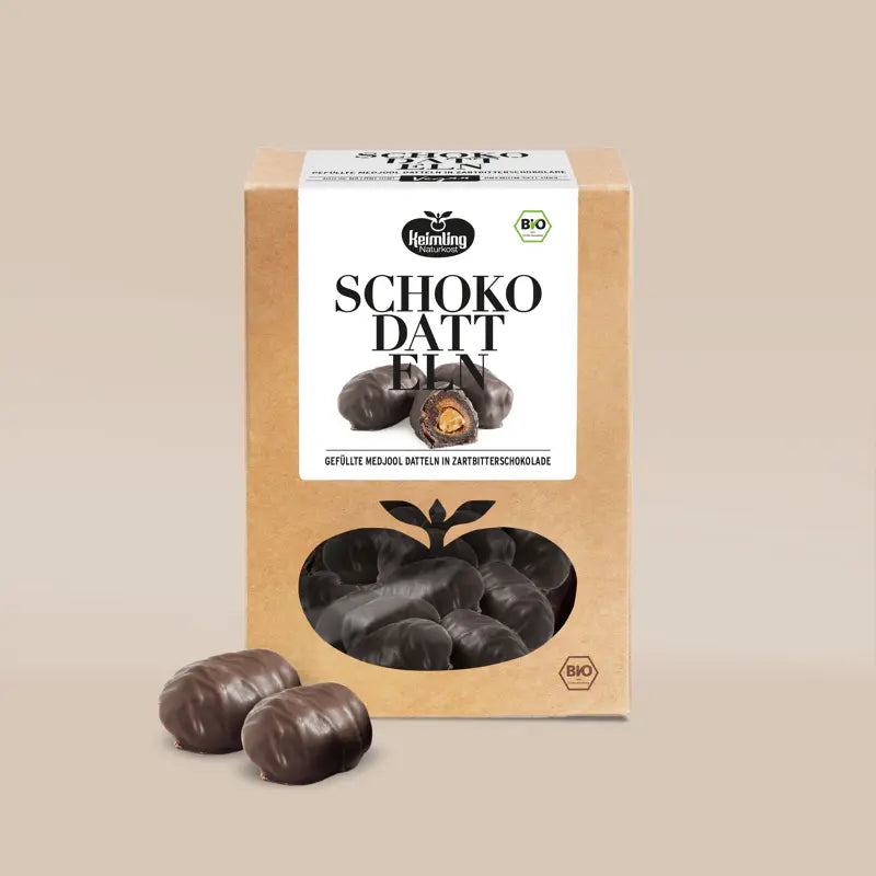 Keimling Naturkost (Bio) Schokodatteln 100g (Karton mit 6 Stück)