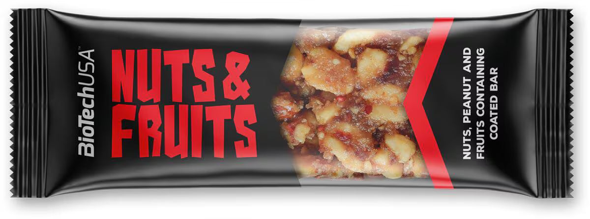 BioTechUSA Nuts and Fruits 40g (Karton mit 28 Stück)