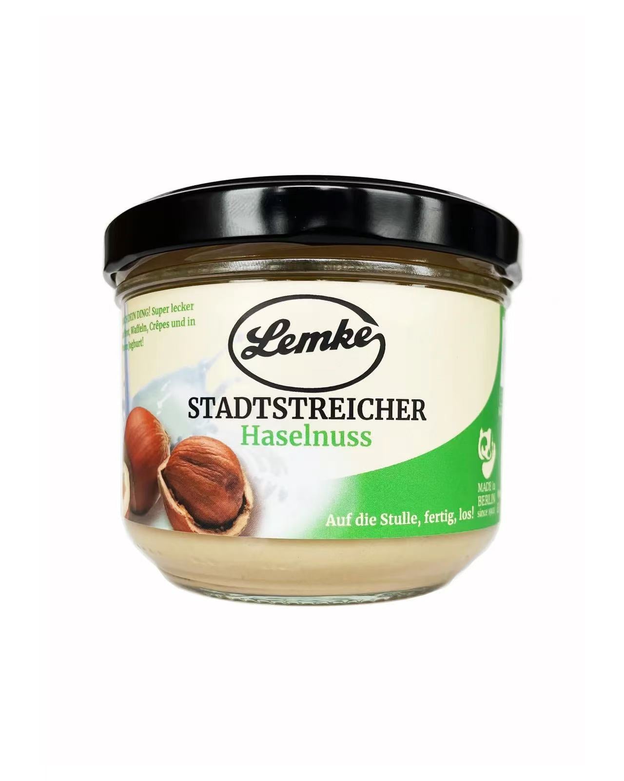 Lemke - Stadtstreicher Haselnuss - Haselnusscreme - 250g (8 Stück je Karton)