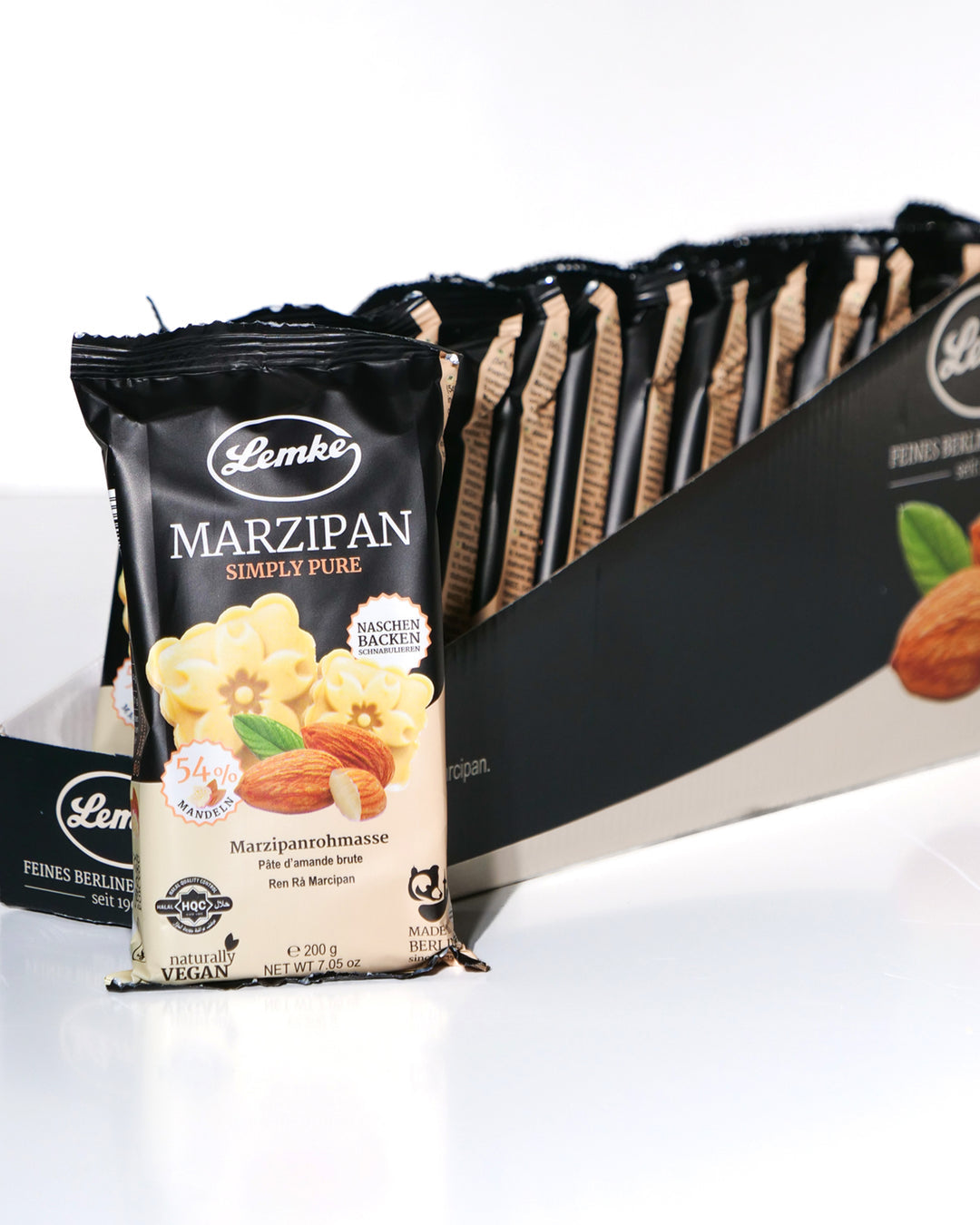 Lemke - Marzipan Simply Pure - 200g (14 Stück je Karton)