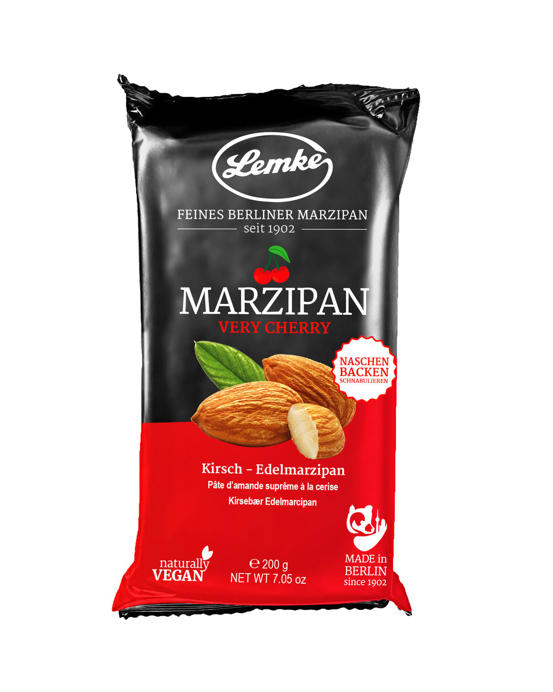 Lemke - Marzipan Very Cherry - 200g (14 Stück je Karton)