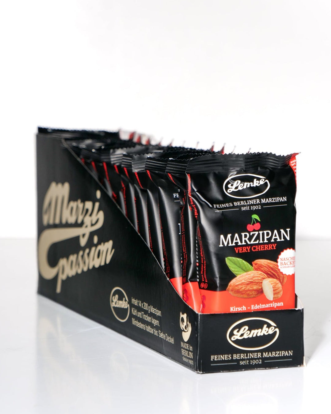 Lemke - Marzipan Very Cherry - 200g (14 Stück je Karton)