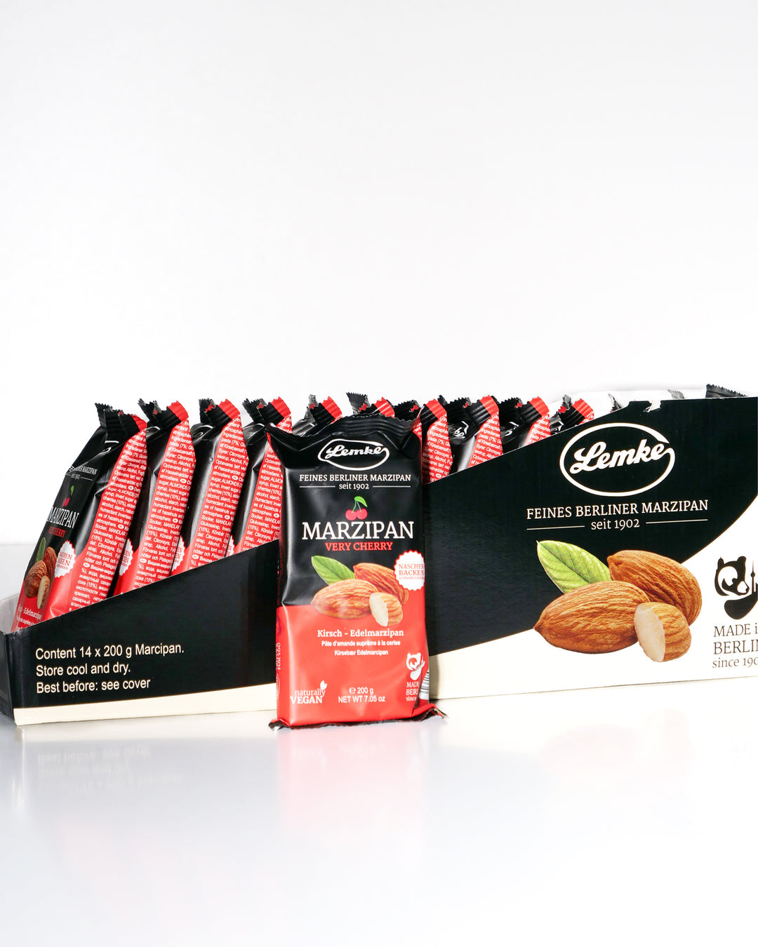 Lemke - Marzipan Very Cherry - 200g (14 Stück je Karton)