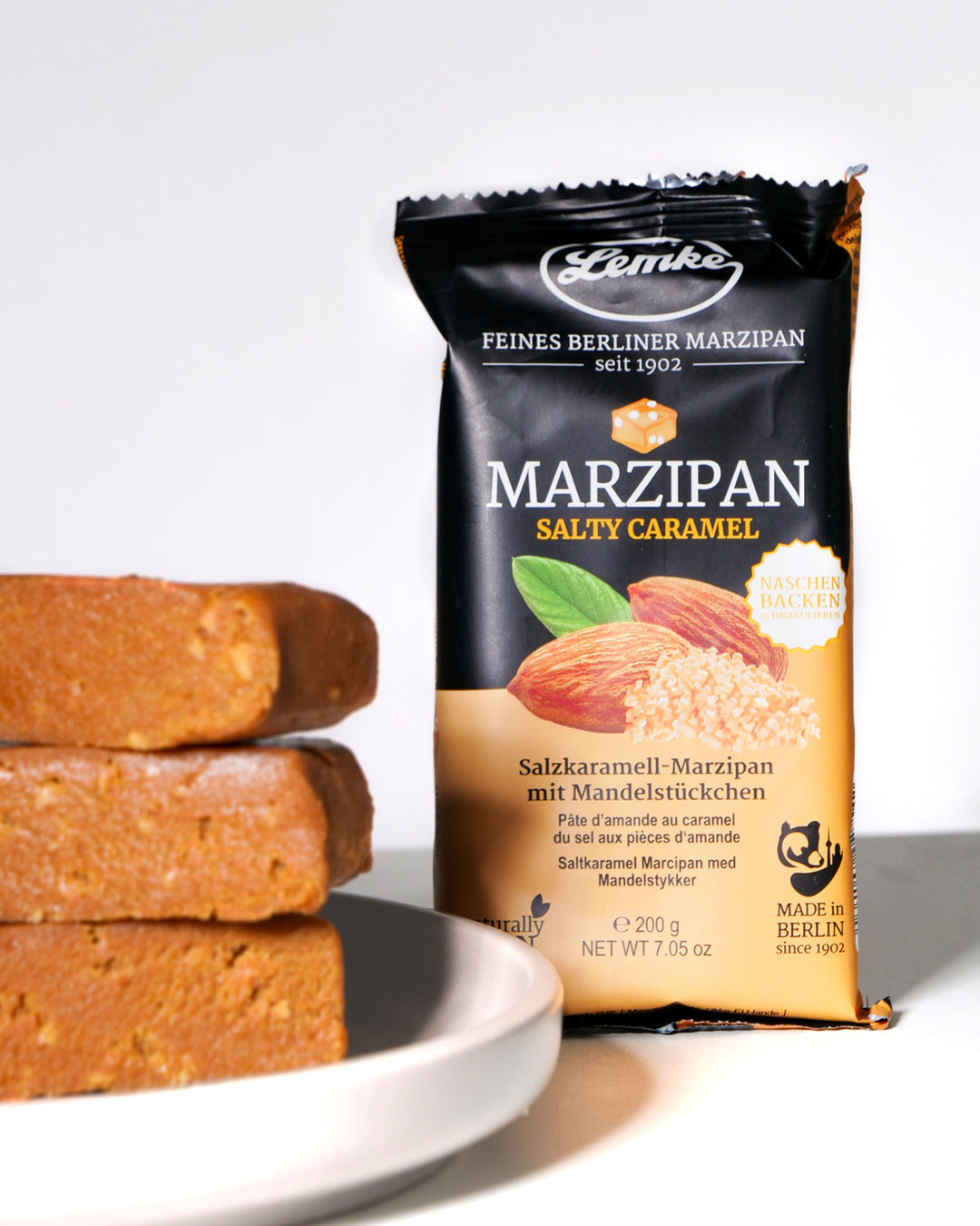 Lemke - Marzipan Salty Caramel - 200g (14 Stück je Karton)