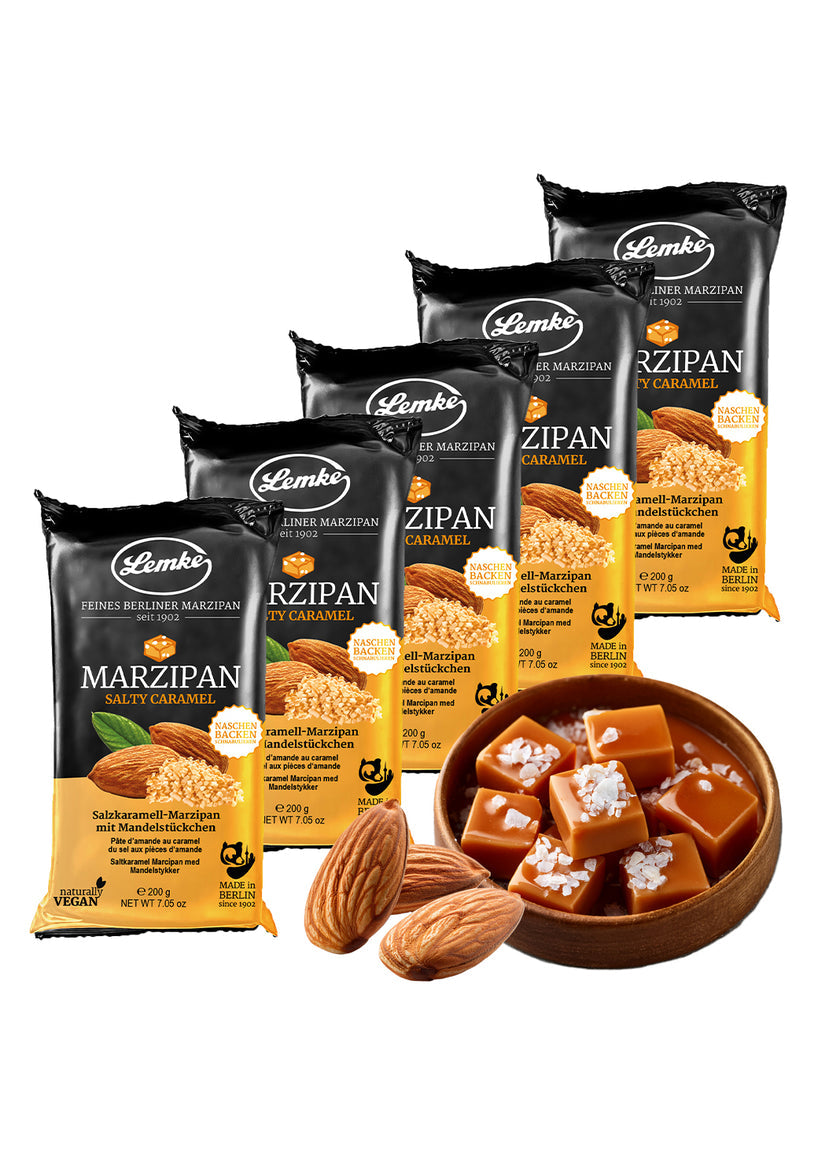 Lemke - Marzipan Salty Caramel - 200g (14 Stück je Karton)