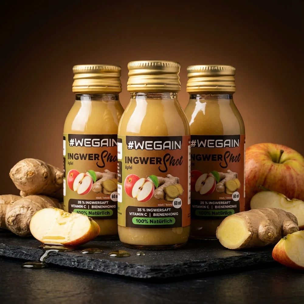 #Wegain - Ingwer Shot Apfel, Honig und Zitrone - 60ml - 24 er Tray