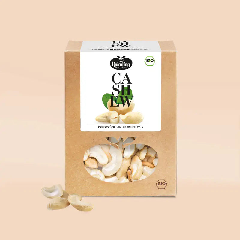 Keimling Naturkost (Bio) Cashew-Stücke (Karton mit 6 Stück)