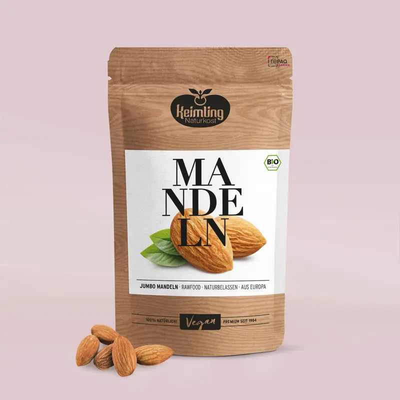 Keimling Naturkost (Bio) Mandelkerne Jumbo (Karton mit 6 Stück)