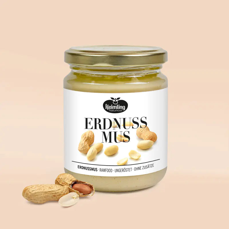 Keimling Naturkost (Bio) Erdnussmus 250 g (Karton mit 6 Stück)