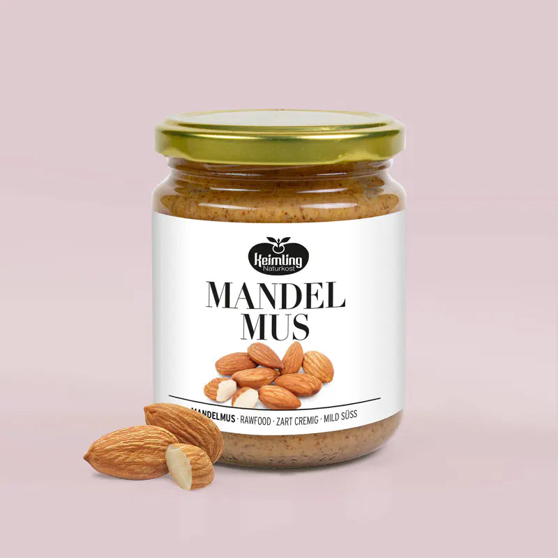 Keimling Naturkost (Bio) Mandelmus braun 250 g (Karton mit 6 Stück)