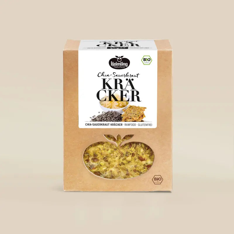 Keimling Naturkost (Bio) Chia-Sauerkraut Kräck­er 120 g (Karton mit 6 Stück)