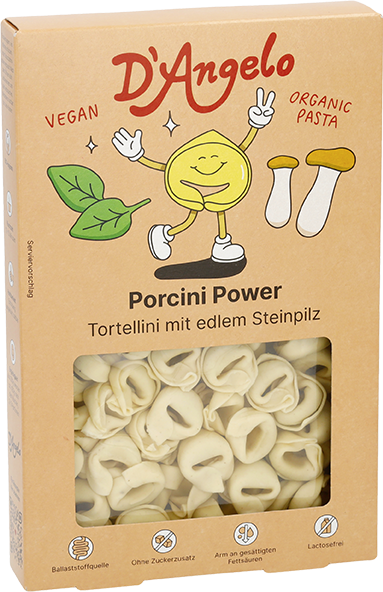 D´Angelo Tortellini/Ravioli vegan 250g (Karton mit 10 Stück)