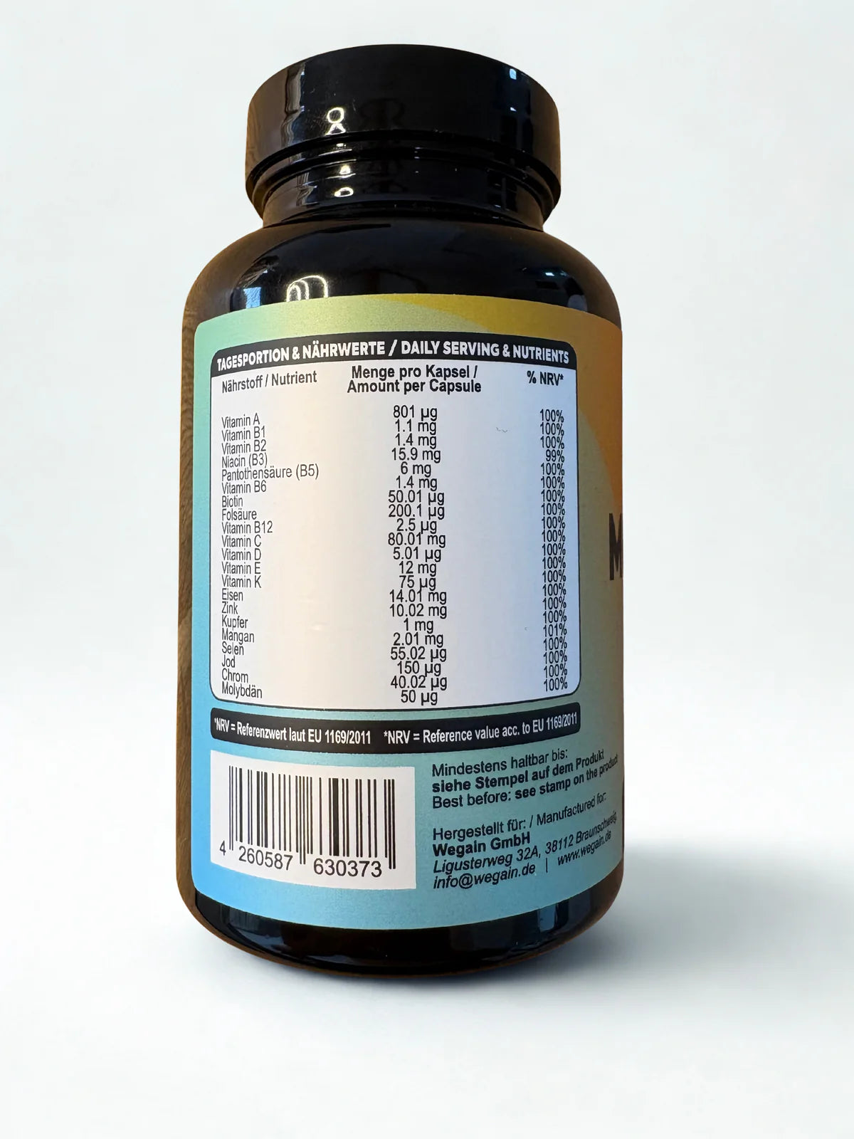Multivitamin Supplement vegan ohne Zusatzstoffe