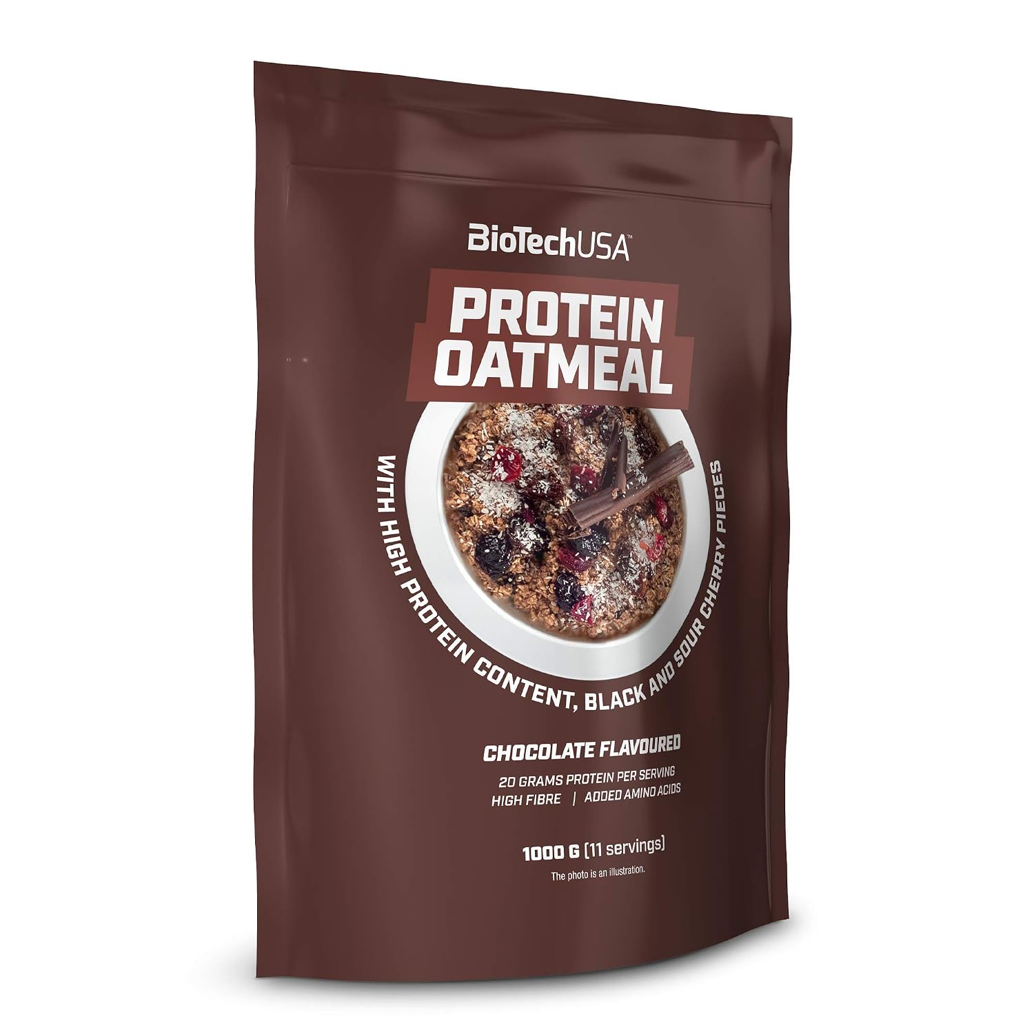 BioTechUSA Protein Oatmeal 1000g Schoko-Sauerkirsche-Kirsche