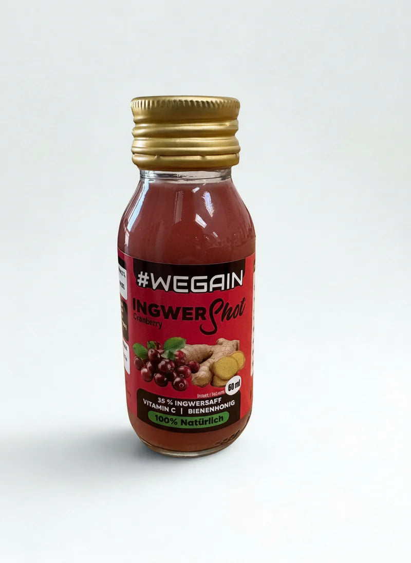 #Wegain - Ingwer Shot Cranberry und Honig - 60ml - 24 er Tray