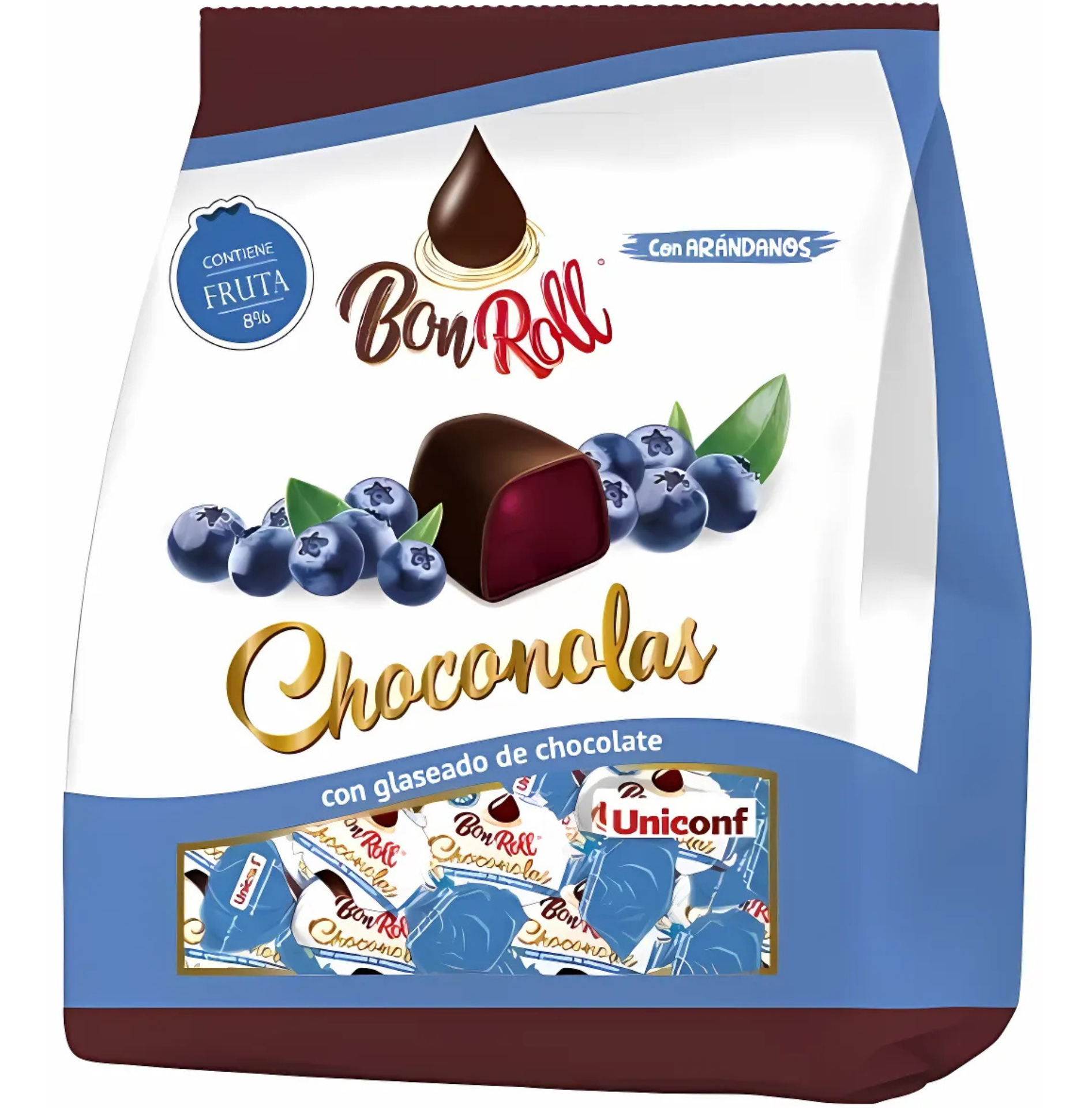 Bon Roll Chocolonas Milchschokolade 80g (Karton mit 12 Stück)