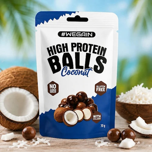 #WEGAIN High Protein Balls 70g - Tray a 10 Beutel