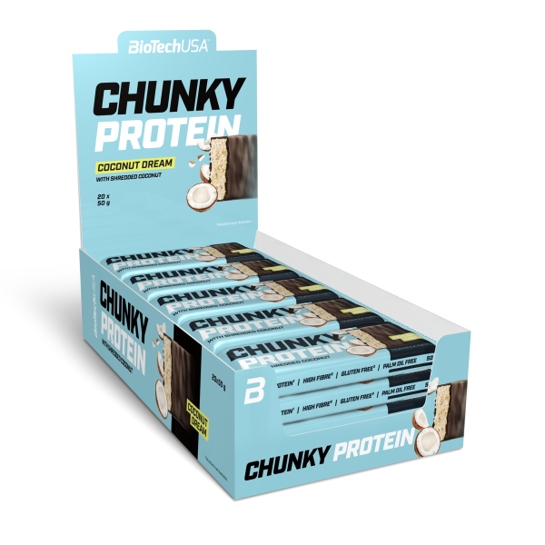 BioTechUSA Chunky Protein 50g (Karton mit 20 Stück)