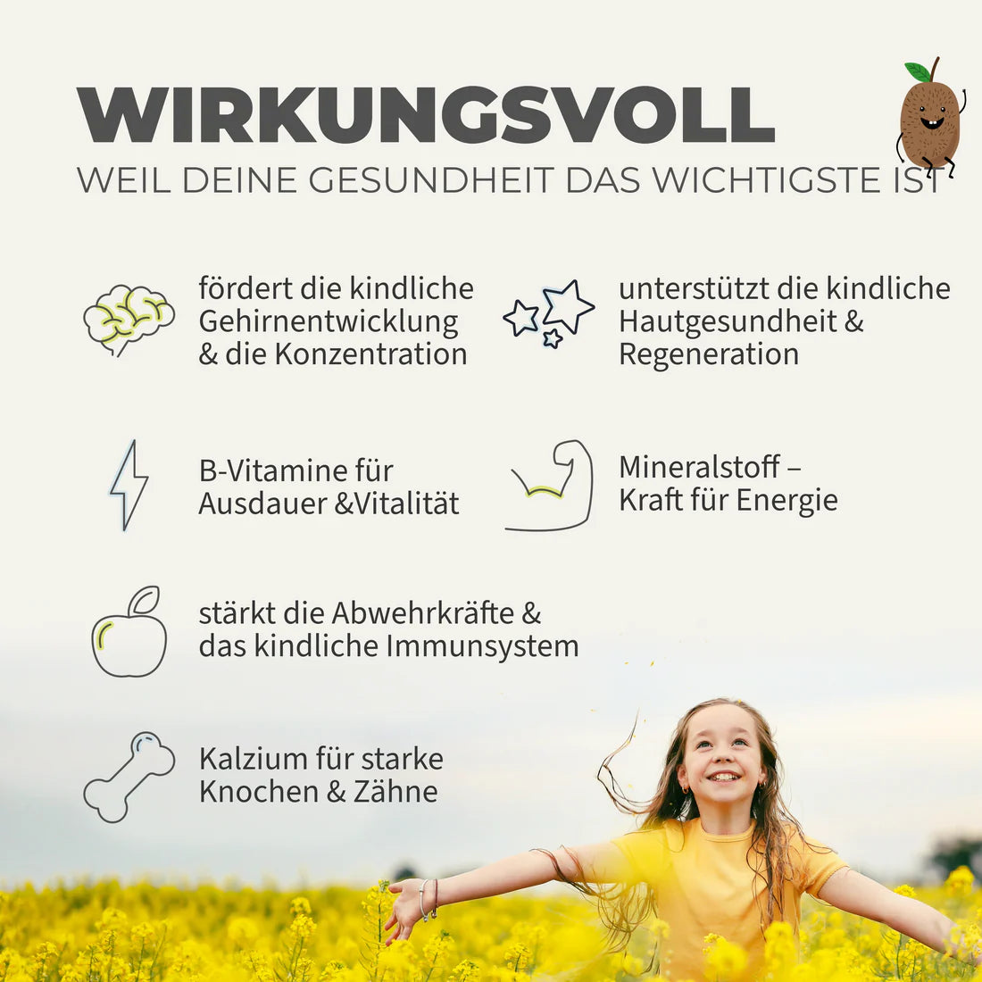 Natural Aid - Daily Vegan for Kids - 120 Kapseln