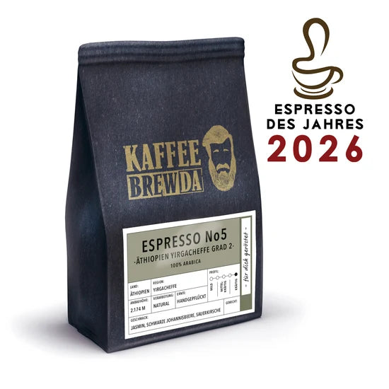 Kaffee Heimat Espresso No 5 Äthiopien Yirgacheffe 250 g (Karton mit 10 Stück)