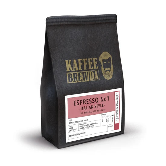 Kaffee Heimat Espresso No 1 Italian Style 1000 g (Karton mit 10 Stück)