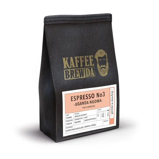 Kaffee Heimat Espresso No 3 Uganda Ngoma 250 g (Karton mit 10 Stück)