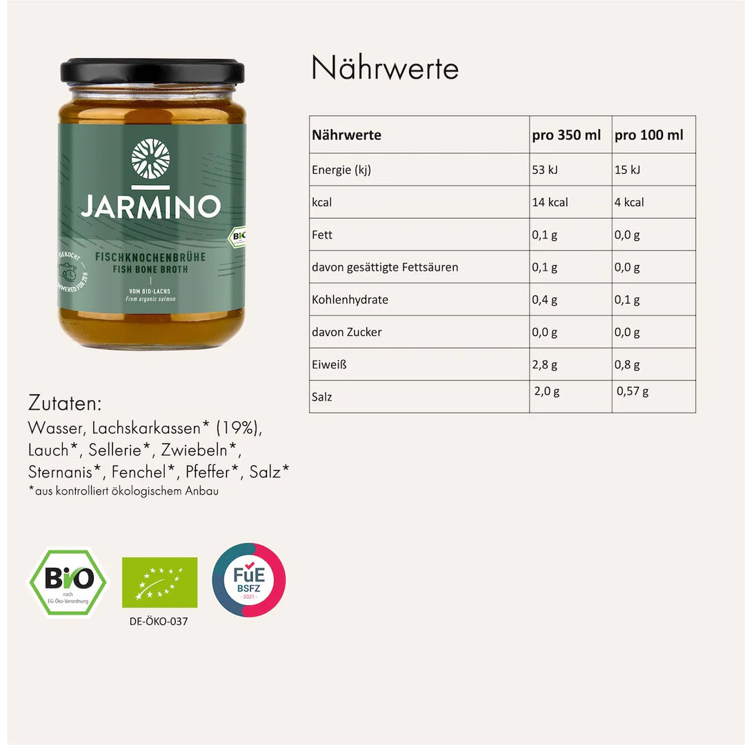 Bio Fischbrühe: Kalorienarm, zuckerfrei und ideal als Nährstoffkick oder Suppenbasis