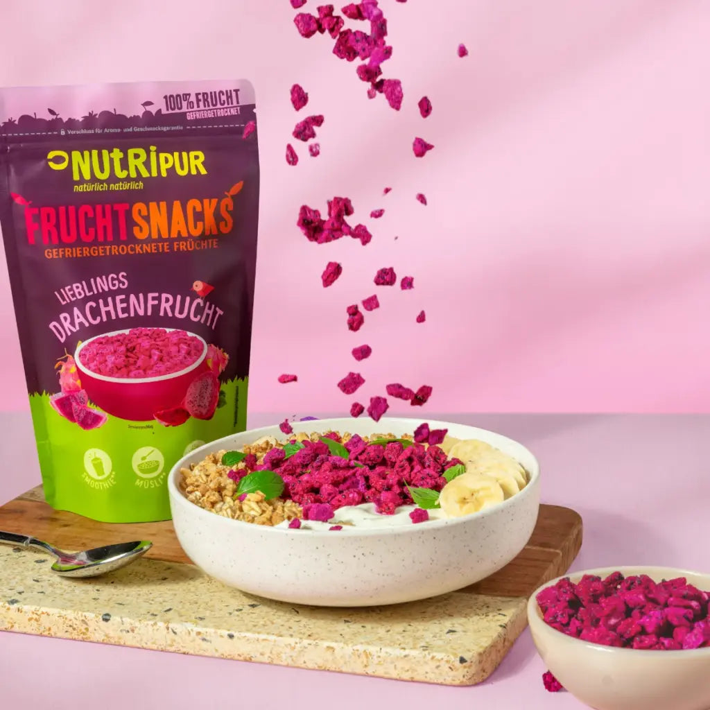 Nutripur Gefriergetrocknete Drachenfrucht - 25 g (18 Tüten)