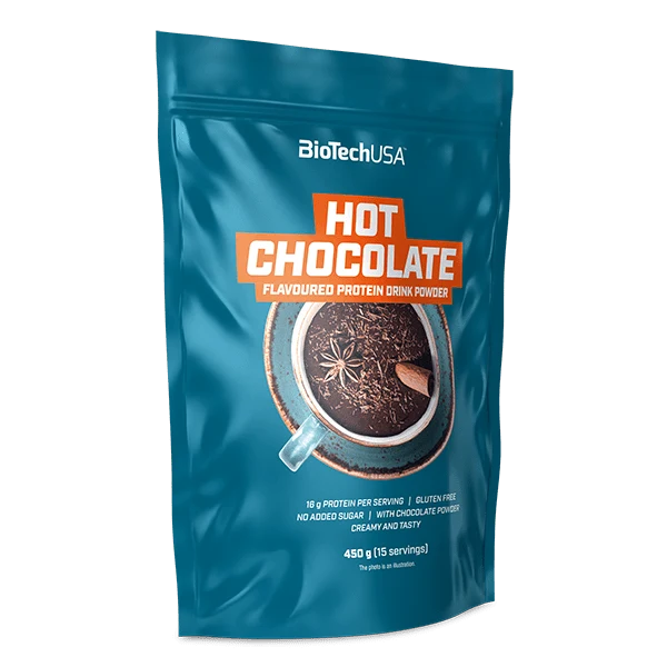 BioTechUSA Hot Chocolate flavoured protein drink powder 450g