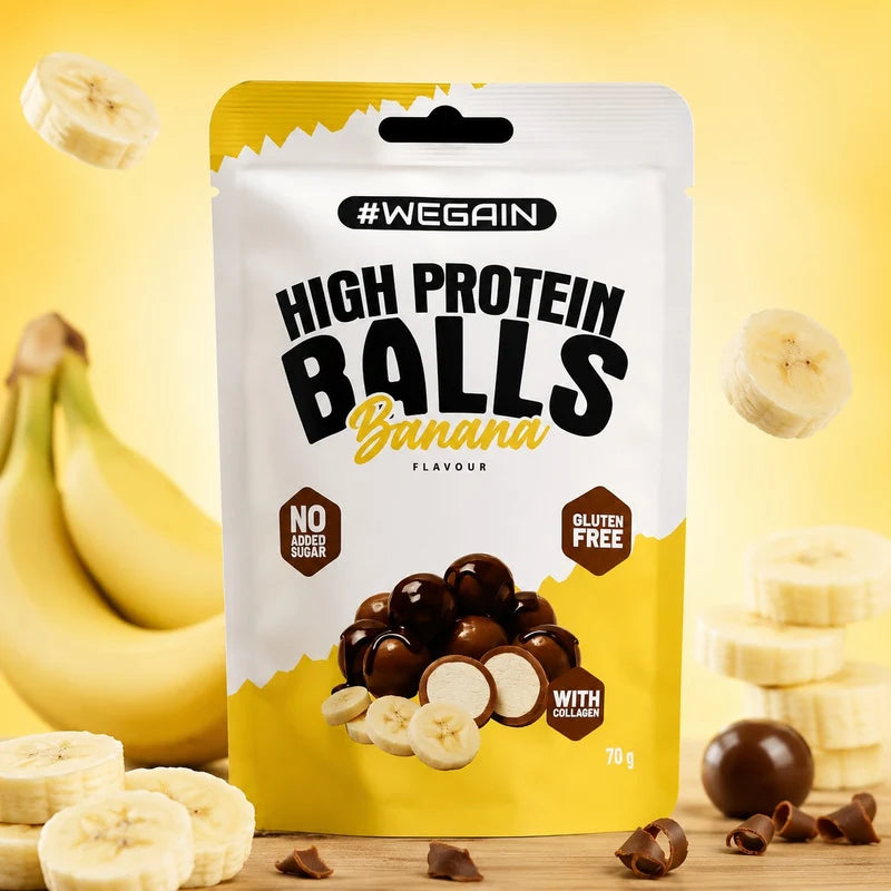 #WEGAIN High Protein Balls 70g - Tray a 10 Beutel