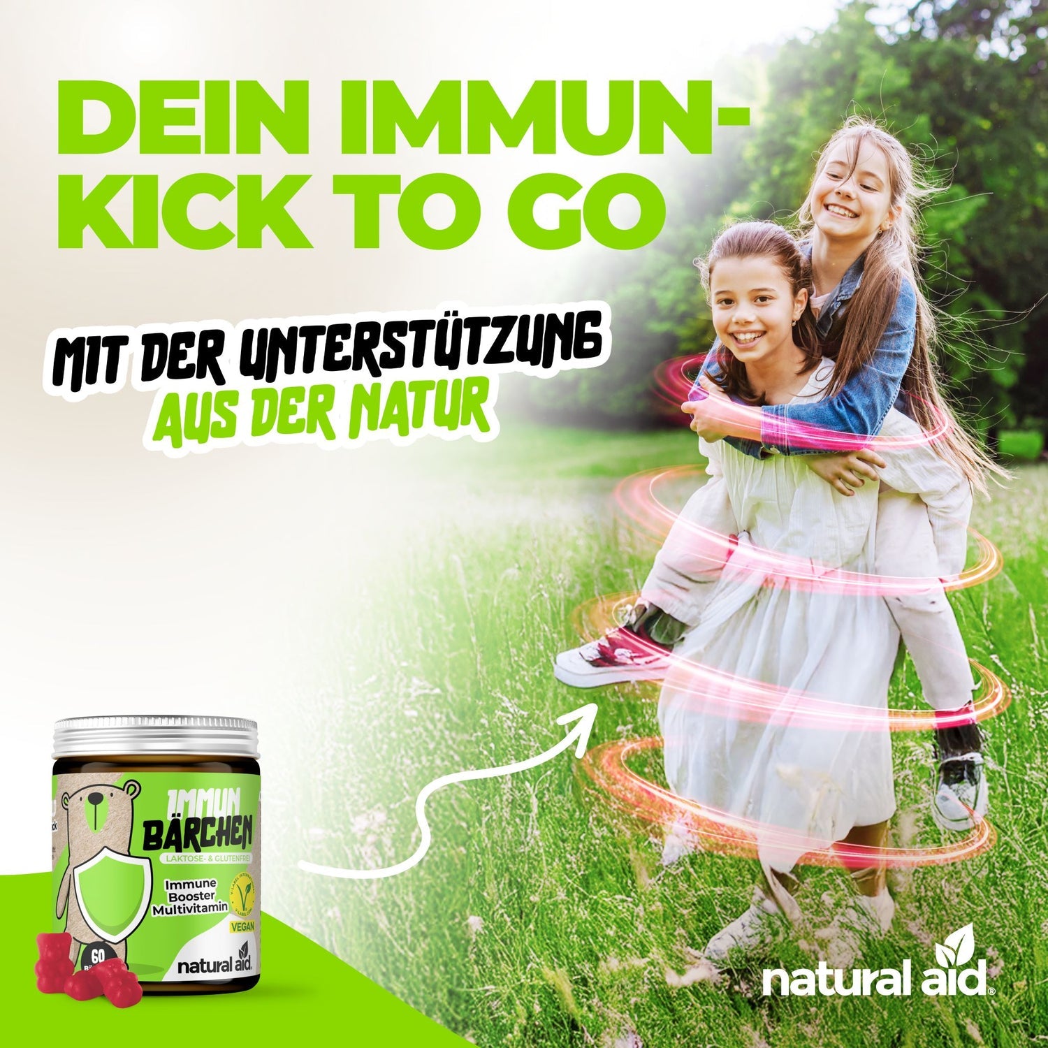 Natural Aid - Multivitamin Gummies - 60 Bärchen