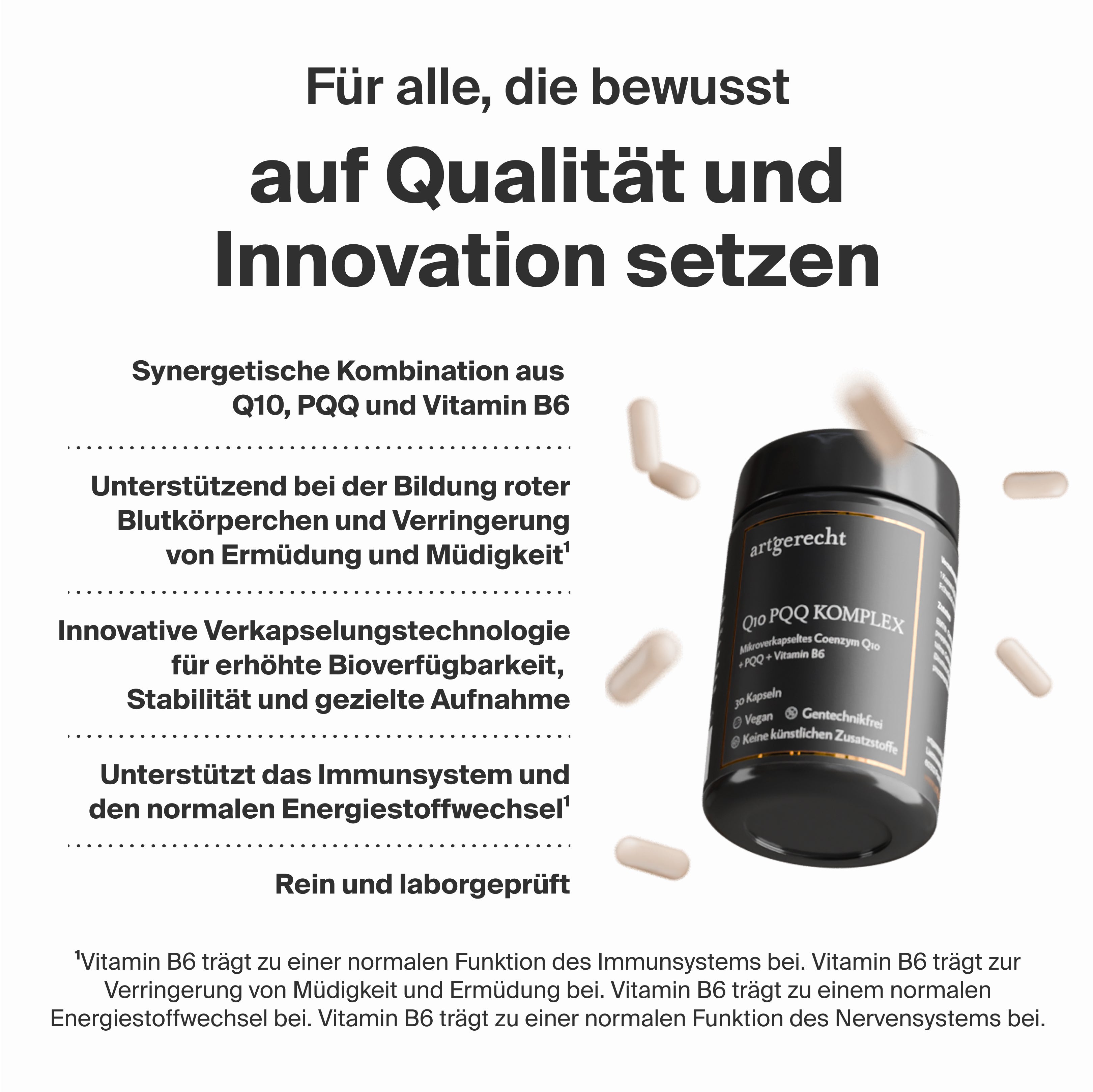 Artgerecht - Q10 PQQ Komplex - 30 Kapseln
