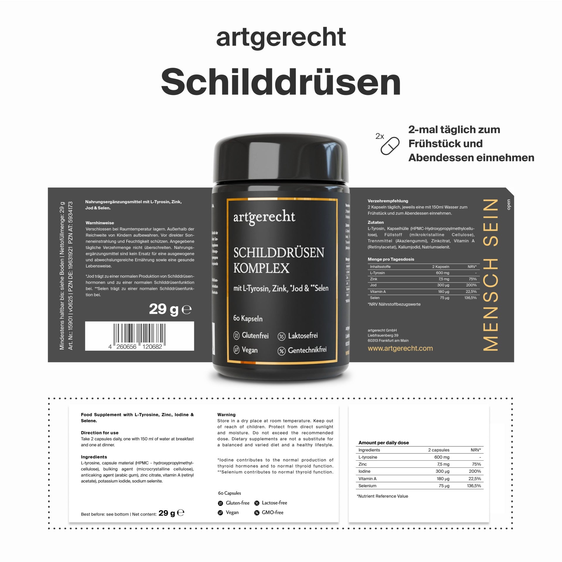 Artgerecht - Schilddrüsen Komplex - 60 Kapseln
