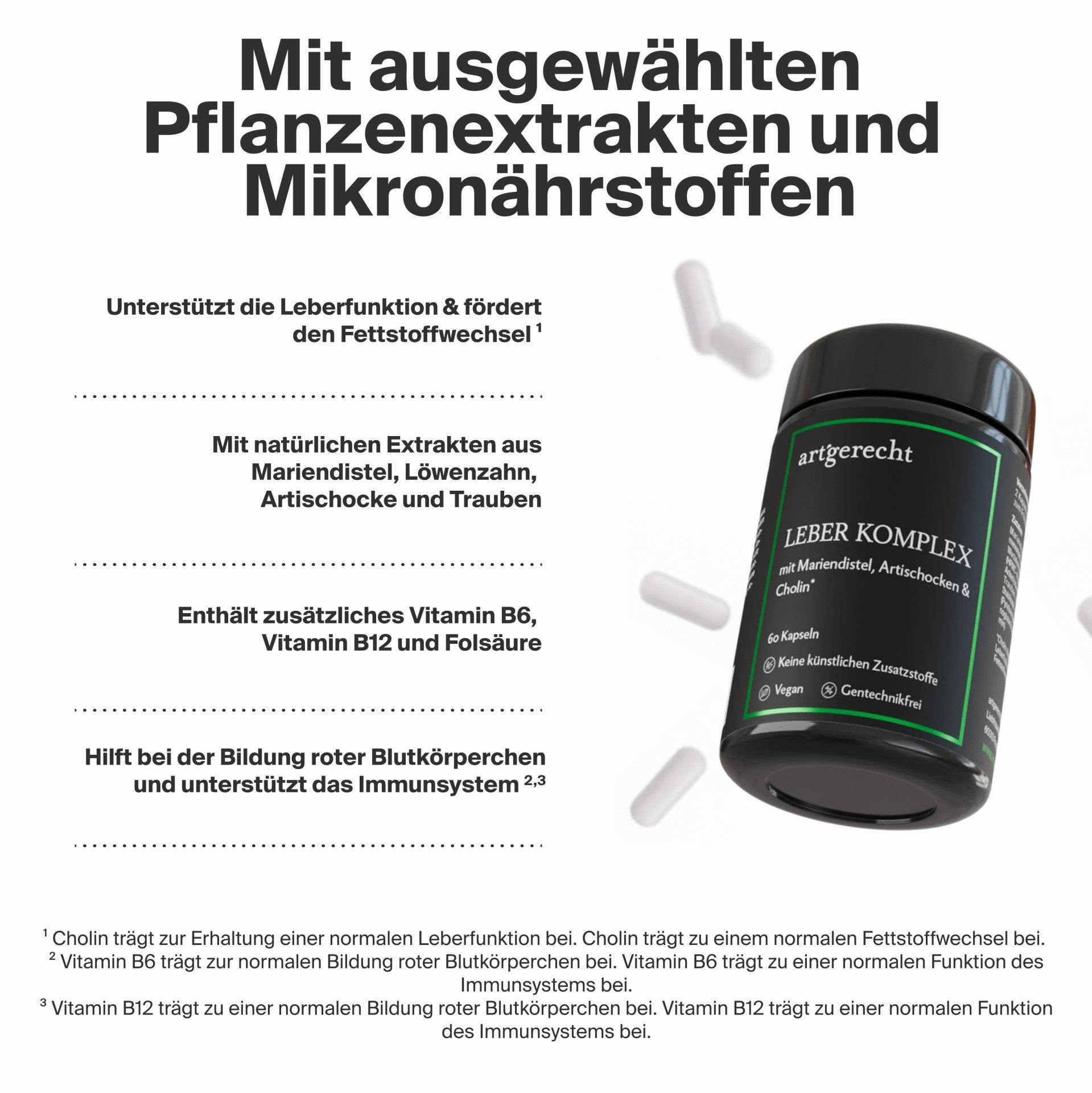 Artgerecht - Leber Komplex - 60 Kapseln