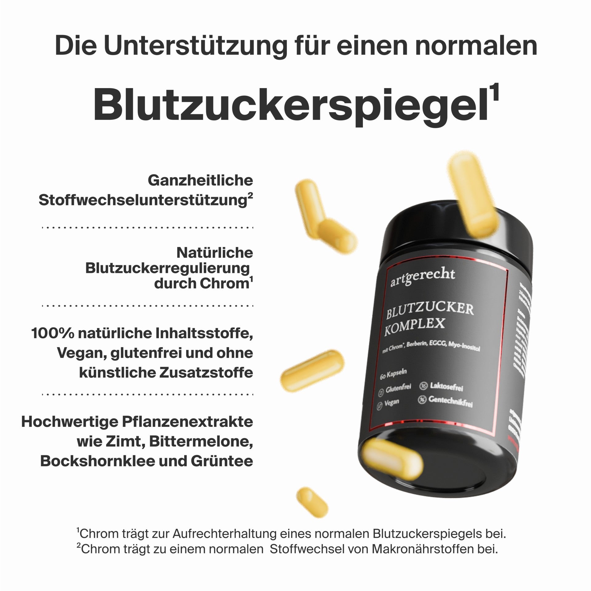 Artgerecht - Blutzucker Komplex - 60 Kapseln
