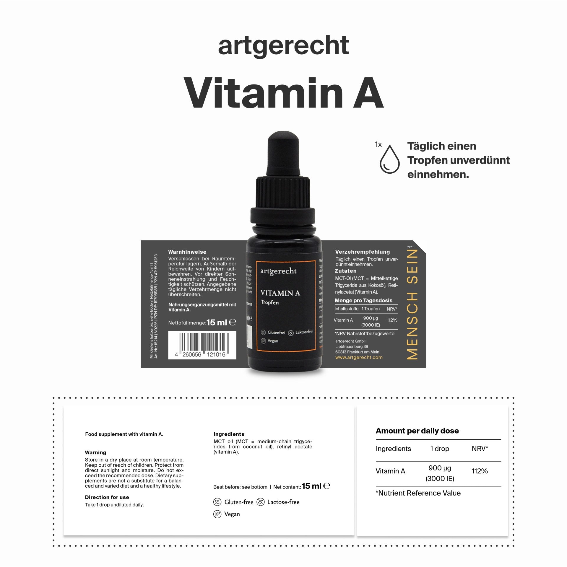 Artgerecht - Vitamin A - 15ml