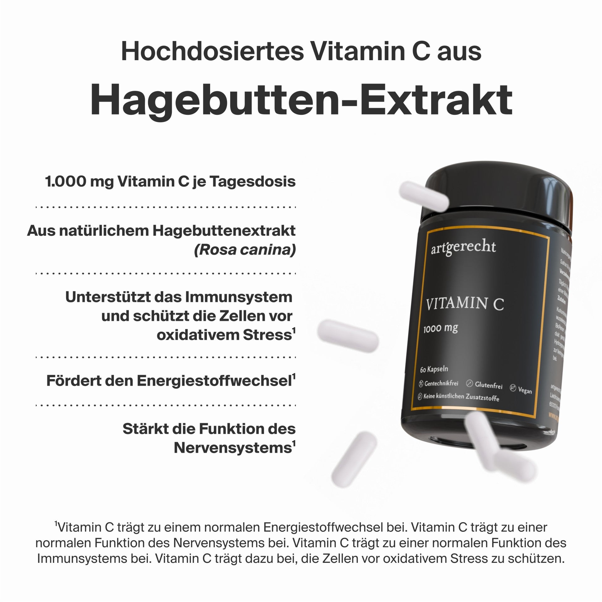 Artgerecht - Vitamin C - 60 Kapseln