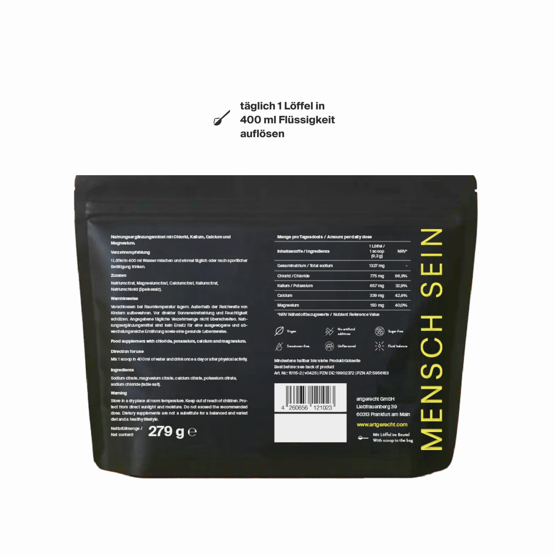 Artgerecht - Elektrolyte Pure - 279g