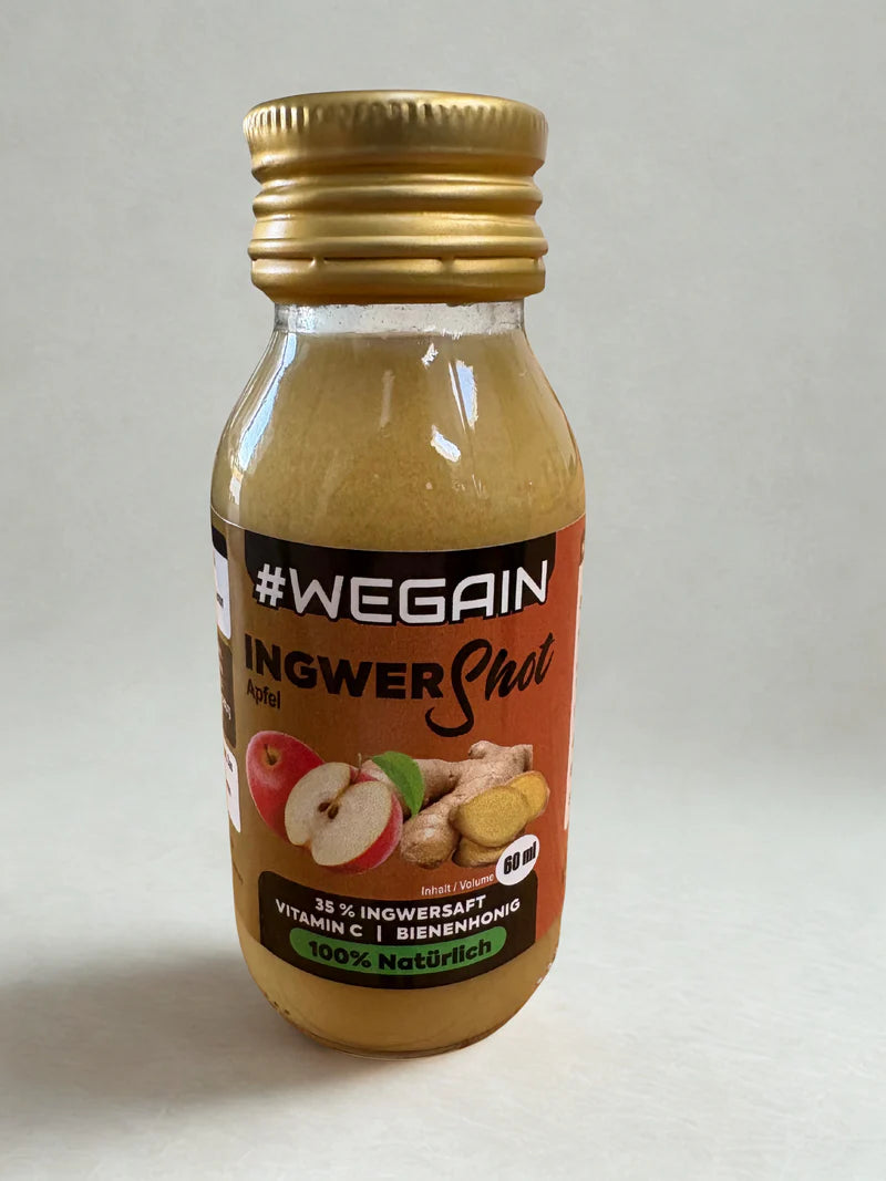#Wegain - Ingwer Shot Apfel, Honig und Zitrone - 60ml - 24 er Tray