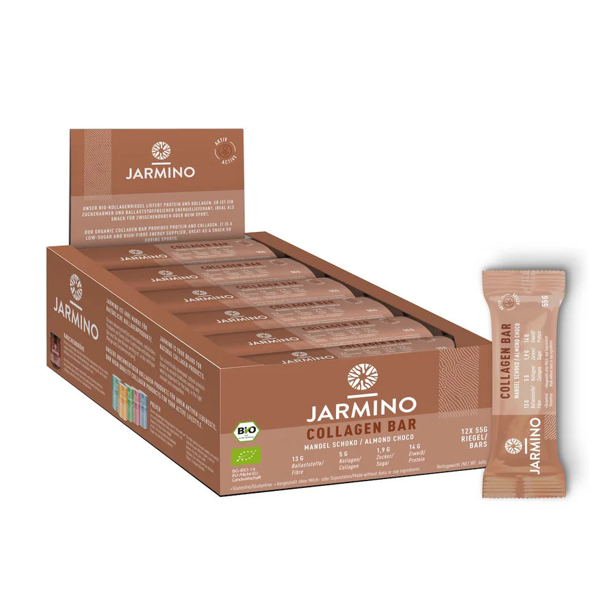 Jarmino Kollagen Riegel Mandel (bio) 55 g (12 Stück)