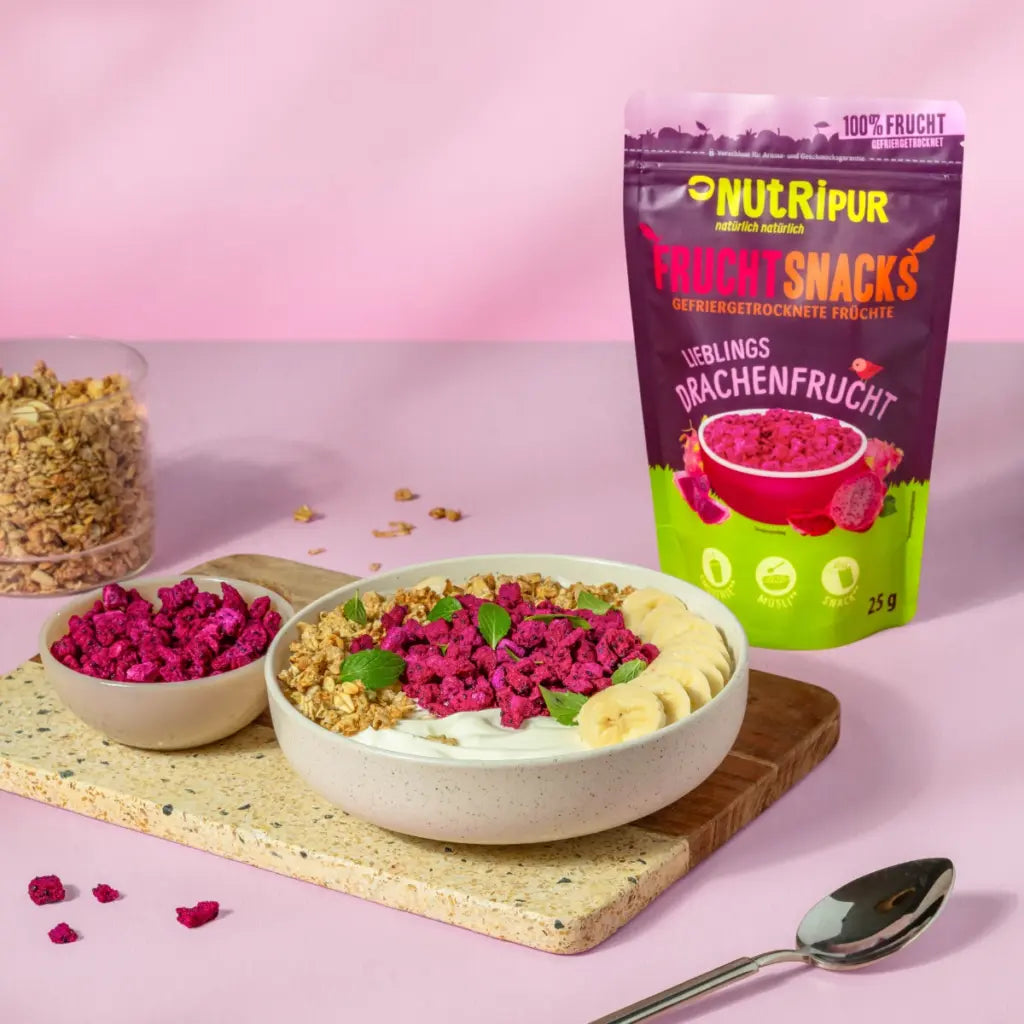 Nutripur Gefriergetrocknete Drachenfrucht - 25 g (18 Tüten)