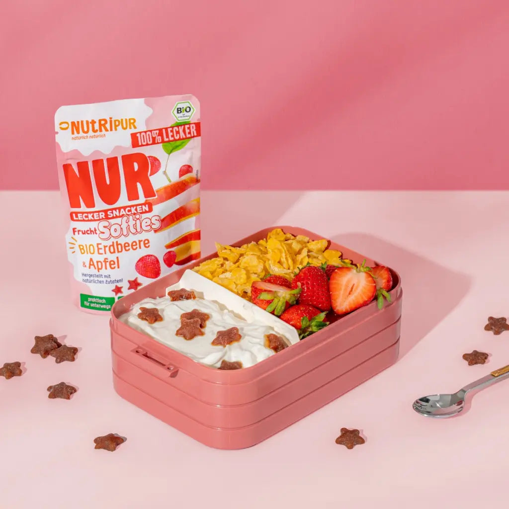 Nutripur - NUR Frucht Softies BIO Erdbeere & Apfel - 35g (30 Stück)